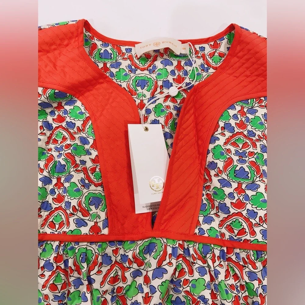 NWT Tory Burch Printed Tunic Dress In Legacy Paisley